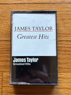 James Taylor Greatest Hits Cassette - White & Black Cover